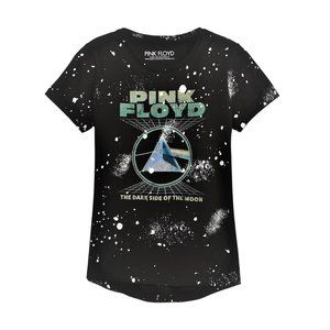 Pink Floyd Dark Side of the Moon Splater Official T-Shirt M L XL Girls 7-16 NWT